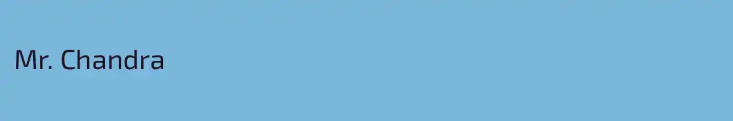 Mr. Chandra